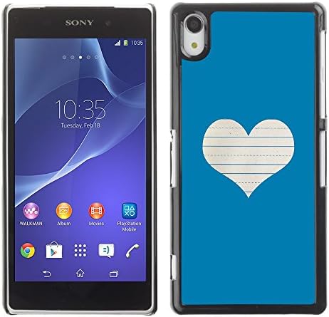 Ziland / Slim Design Case Cover Shel / Love Notebook White / Sony Xperia Z2 D6502 D6503 D6543 L50t L50u