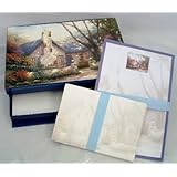 Thomas Kinkade's "Morning Glory" Note Card Stationery Set in Box