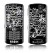 Liebesbrief Black Design Protective Skin Decal Faceplate for Blackberry Pearl 8120/ Pearl 8130 Cell Phones