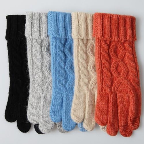 ELMA Women's Touchscreen Wool Knit Gloves