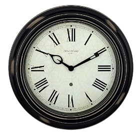 LARGE Antique Style Station Wall Clock With Roman Dial