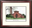 Hampton University Alumnus Alumnus 14x18 Mahogany Framed Collegiate Lithograph