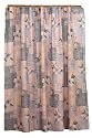 Carnation Home Fashions Fabric Shower Curtain