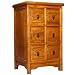 EXP Handcarved 30" Classic Dresser / Medicine Cabinet With 6 Drawers & Warm Finish