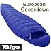 TAIGA Morning Star 700 Down Sleeping Bag (-5°C/23°F) (Left Zip) - European Goosedown - Including Stuffsack - German Design - Made in Canada