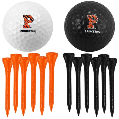 Princeton Tigers Two Golf Balls And Twelve Tees Set