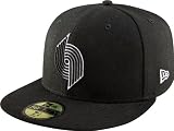 NBA Portland Trail Blazers Hardwood Classics Basic Black and White 59Fifty Cap