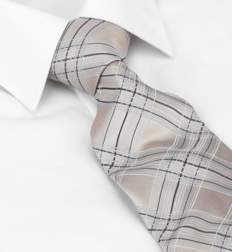 Woven Silk Diamond Check Tie