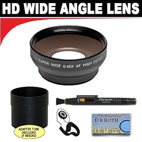 0.5x Digital Wide Angle Macro Professional Series Lens + Lens Adapter Tube / Rings (If Needed) + Lenspen + Lens Cap Keeper + DB ROTH Micro Fiber Cloth For The Nikon Coolpix P80 Digital Camera