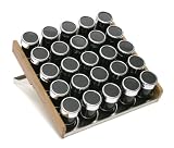 Review Lipper International 6825 / Lipper International 6825 See and Store In Drawer 25-Bottle Spice Rack, Stainless Steel/Bamboo