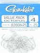 Octopus Hook Nickle 25per pk Size 4 - Fishing - Hooks