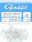 Gamakatsu Octopus Hook-Pack Of 25 (Nickel, 4)
