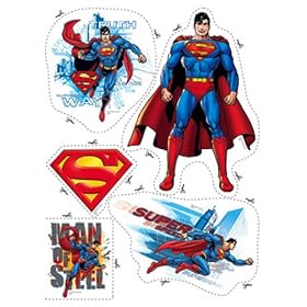 BEDROOM/WALL/DECORATION/FRIDGE/BIN STICKER SHEET - SUPERMAN