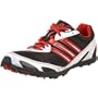 adidas Women's XCS Spikeless Running Shoe,Black/White/Scarlet,6.5 M