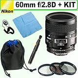 Nikon 60mm f/2.8D AF Micro-Nikkor Lens + Accessory Kit