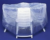 Abdeckhaube für Gruppe 300x200cm, oval, transparent
