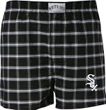 Chicago White Sox Kickin' Back Plaid Boxer Shorts
