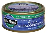 Wild Planet Sustainably Caught Wild Albacore Tuna No Salt, 5 Ounce Cans (Pack of 6) by Wild Planet Big Save