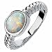 Genuine Opal Cabochon Ring