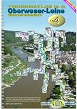 Produkt-Bild: TourenAtlas Wasserwandern: TourenAtlas 04. Oberweser-Leine Wasserwandern 1 : 75 000: Gew&auml;sser ab 5 km L&auml;nge: Aar, Diemel, Dirksche Saale, Eder ab ... Werre, Weser von Hann. M&uuml;nden bis Minden: TA4