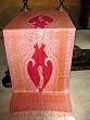 Shawls and Scarves-pink Wool Paisley Pashmina Shawl Wrap Scarf Hand Crafted Paisley Designs 80x30 Free Shipping
