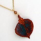 Necklace - Aspen Leaf, Iridescent