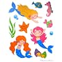 Kids Room Mermaids Wall Mural Sticker Decal Wallies