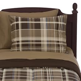 Plaid Dorm in a Bag - Brown (Twin XL)