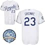 Zack Greinke Majestic Authentic 2010 Home White On-Field Kansas City Royals Jersey