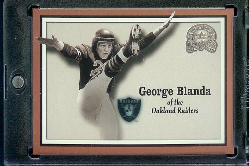 2000 Fleer Greats of the Game Football Card # 51 George Blanda Oakland Raiders Mint Condition - Shipped In Protective ScrewDown Case!