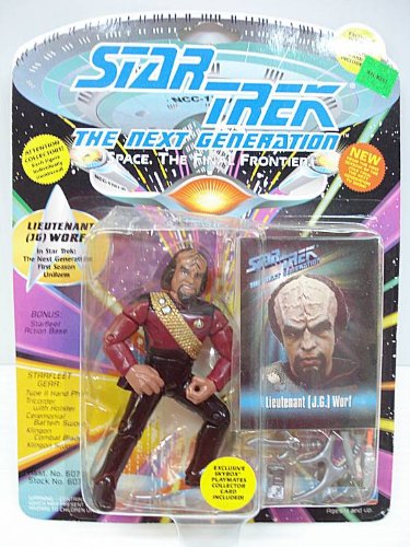 star trek next generation action figure 1st season lt worf cheap price