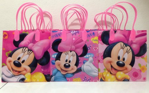 Disney Minnie Mouse Party Favor Goodie Small Gift Bags 12