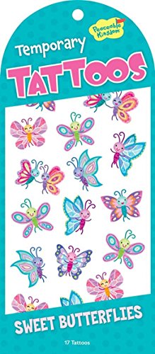 Peaceable Kingdom Sweet Butterflies Temporary Tattoos