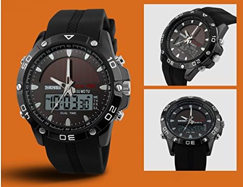 KANO BAK Men Mens Unisex Girl Lady Digital Alarm Waterproof Sport Gift Wristwatch Watch Watch Black