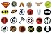 24 Stickers featuring Superman, Spiderman, The Avengers, Deadpool, Thor, Batman, Wonder Woman, Captain America, Thundercats, The Punisher, Wolverine, The Green Lantern, Robin, The Fantastic Four, Martian Manhunter The Flash and more!  Just peel & stick!