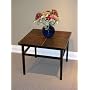 4D Concepts End Table with Slate Top, Metal/ Slate