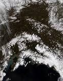 Wallmonkeys Peel and Stick Wall Decals - Snow in South Central Alaska. - Removable Graphic