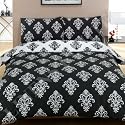 Elegance Duvet Cover Set, Black, Double