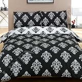 Kitchen & Housewares : Elegance Duvet Cover Set - Double (Black)