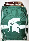 Official NCAA - Forever Collectibles - MSU Michigan State Spartans Drawstring Backpack Book Bag
