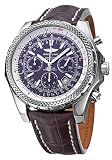 Breitling A2536212-Q522-787P Bentley Purple Dial Leather Crocodile Men's Automatic Chronograph, Chronometer, Tachymeter Watch