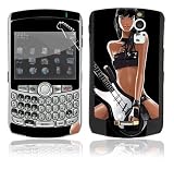 Guitar Girl Design Decal Skin Sticker for BlackBerry Curve 8330 Cell Phone