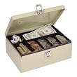 MMF Industries Steel Cash Box with Locking Latch, Sand (221612003)