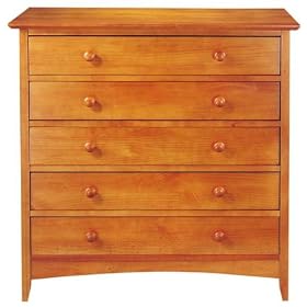 Hawthorne 37w Five drawer Chest, 37Hx37W, OAK by Home Decorators Collection
