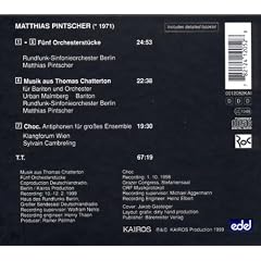 Pintscher: Five Orchestral Pieces