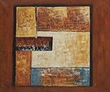Art Reproduction Oil Painting - Abstract: Aztec Modern - Standard 20x24 - Hand Painted Canvas Art