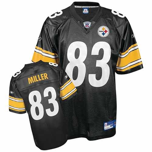 Reebok Pittsburgh Steelers Heath Miller Replica Jersey Large