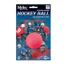 Mylec Cool Weather No Bounce Hockey Balls, Pink (Pack of 6) by