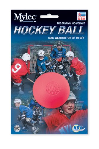 Mylec Cool Weather No Bounce Hockey Balls, Pink (Pack of 6)