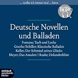 Produkt-Bild: Deutsche Novellen - Klassiker to go: Tuch und Locke / Der Schmied seines Gl&uuml;cks / Das Amulett / Holunderbl&uuml;te / Klassische Balladen. 6 CDs